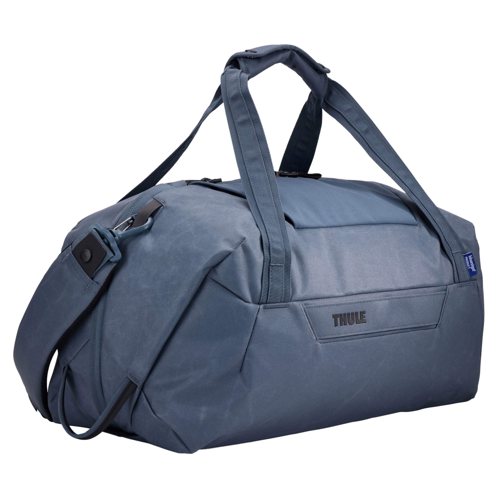 Ausgefeiltes Innenleben Diese Reisetasche aus gewachstem Canvas bietet geteilte Packbereiche