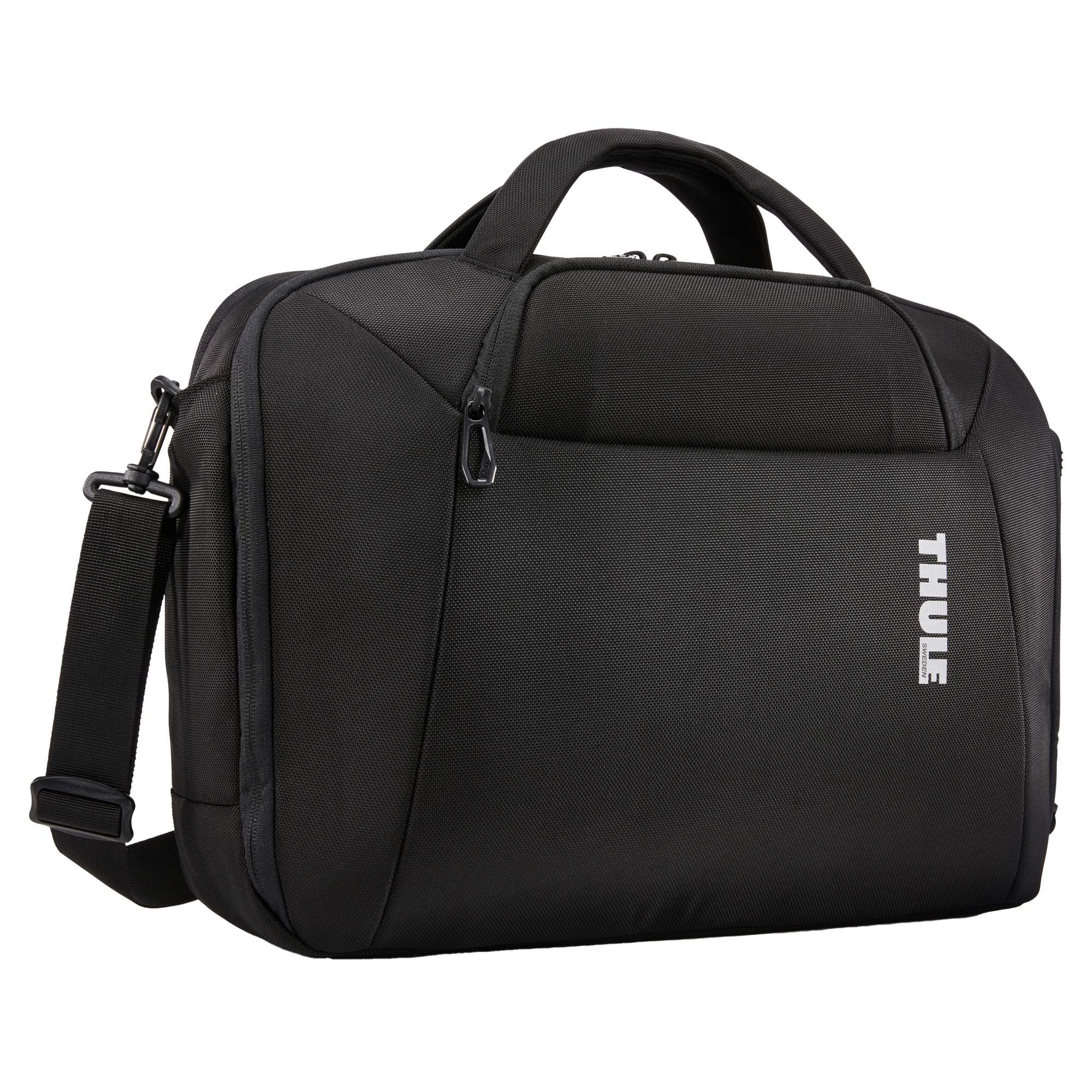 Geräumige Laptoptasche Die Accent Recycelt Laptop Bag besteht aus recyceltem Polyester und ist auf eine übersichtliche Organisation deiner Arbeitsutensilien ausgelegt. Im gepolsterten Laptopfach ist Platz für ein Gerät bis 17 Zoll