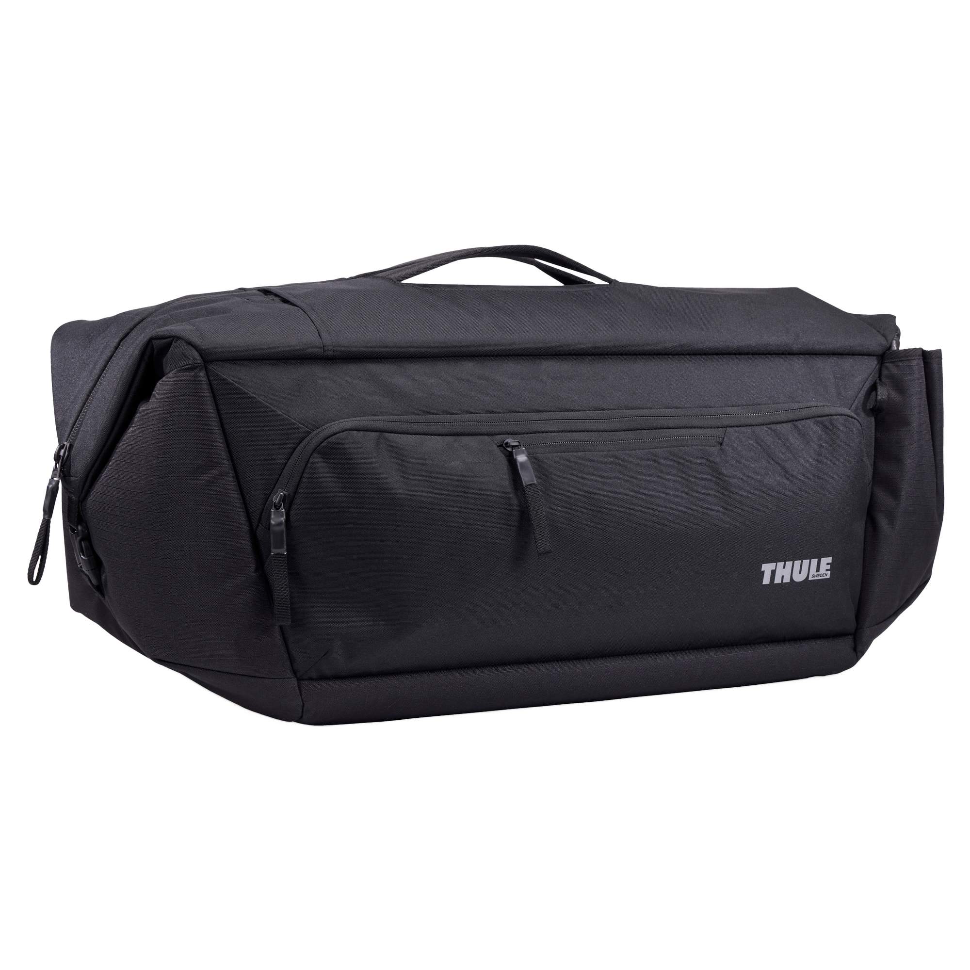 Mit individuell gestaltbarem Hauptfach Die Roundtrip MTB Duffel 70L in Schwarz bietet außergewöhnliche Organisation und einfachen Zugriff und bietet Platz für sperrige Polster