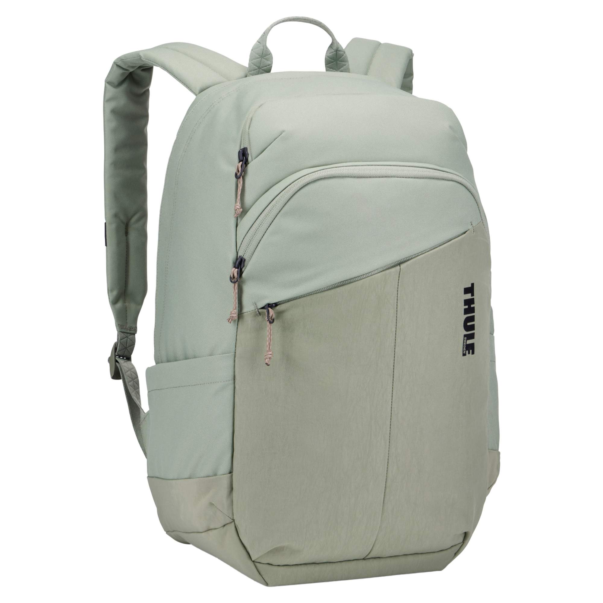 Cityrucksack mit Laptopfach Dieser Cityrucksack aus Recyclingmaterialien macht sowohl im Alltag als auch auf dem Campus eine gute Figur. Details Gepolstertes Fach für Laptop bis 16 Zoll oder MacBook Pro Material aus recyceltem 600D-Polyester und 400D-Nylon Großes Hauptfach für Bücher