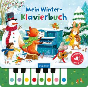 Winterlicher Musikspaß . Mit diesem Klavierbuch können schon die Kleinsten ihre liebsten Winter- und Weihnachtslieder selbst zum Klingen bringen. Wunderschön illustriert finden sich in diesem Buch 10 beliebte Lieder für die kalte Jahreszeit.
